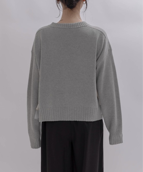 ランダムリボンフリルニットカーデ Eimee Law│Eimee Law & LHELBIE