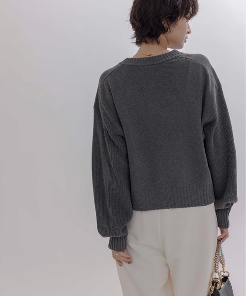 ランダムリボンフリルニットカーデ Eimee Law│Eimee Law & LHELBIE