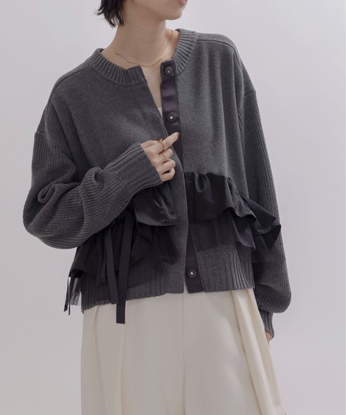 ランダムリボンフリルニットカーデ Eimee Law│Eimee Law