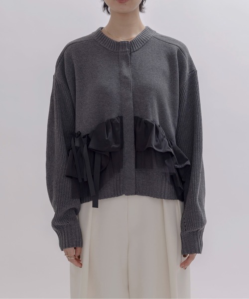 ランダムリボンフリルニットカーデ Eimee Law│Eimee Law & LHELBIE