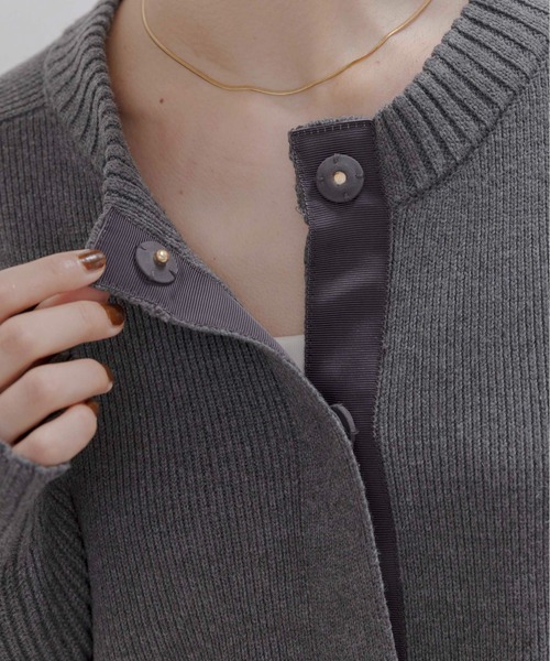 ランダムリボンフリルニットカーデ Eimee Law│Eimee Law & LHELBIE