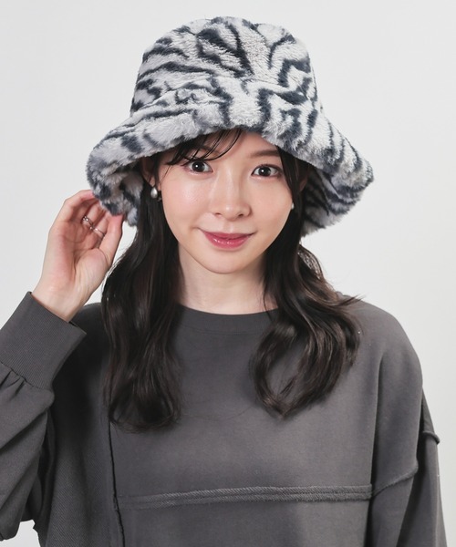 Honeys（ハニーズ）の「エコファーバケットハット（ハット・レディース・ベージュ系その他/グレー系その他/アイボリー/ブラック・FREE）」の15枚目の写真