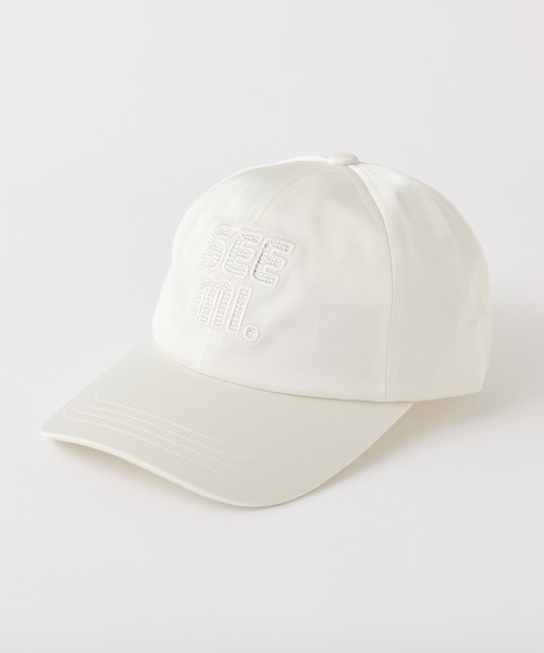Seemi. byNICECLAUP（ シーミーバイナイスクラップ）の「【Seemi.】ビジュ―ロゴキャップ（キャップ・レディース・アイボリー/ベージュ/キャメル・FREE）」の2枚目の写真