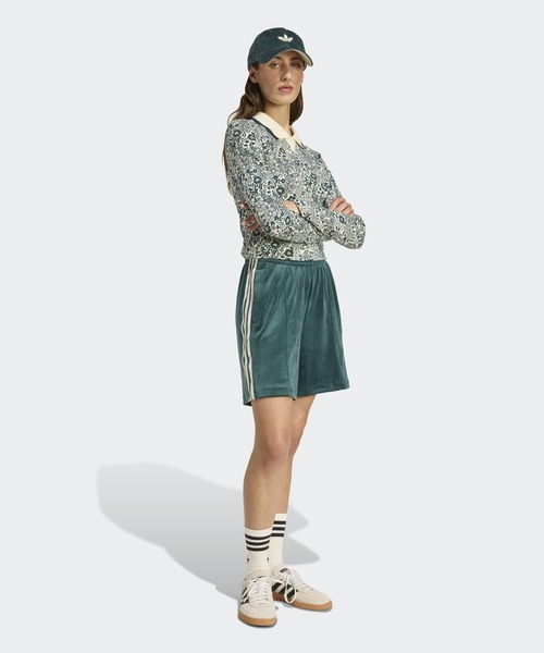 adidas（アディダス）の「adidas Originals × Liberty London デボス加工 ベルベット ショーツ / ハーフパンツ / アディダスオリジナルス adidas Originals（その他パンツ・レディース・グリーン・LARGE/MEDIUM/SMALL/XX-LARGE/X-LARGE）」の5枚目の写真