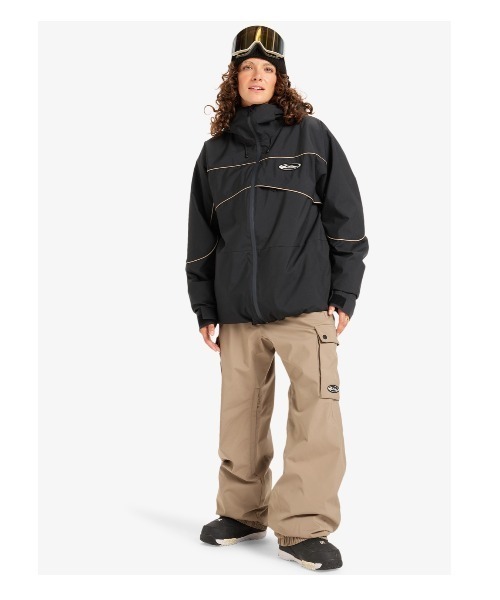 Quiksilver(クイックシルバー)の「RADICALO 20K JK /クイックシルバーロゴワンポイントスキースノーボードジャケット(マウンテンパーカー・メンズ・ブラック/ホワイト・MEDIUM/LARGE/X-LARGE)」の5枚目の写真