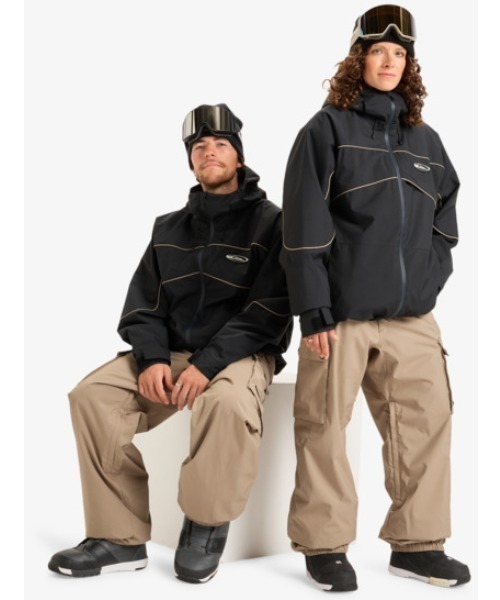 Quiksilver(クイックシルバー)の「RADICALO 20K JK /クイックシルバーロゴワンポイントスキースノーボードジャケット(マウンテンパーカー・メンズ・ブラック/ホワイト・MEDIUM/LARGE/X-LARGE)」の4枚目の写真