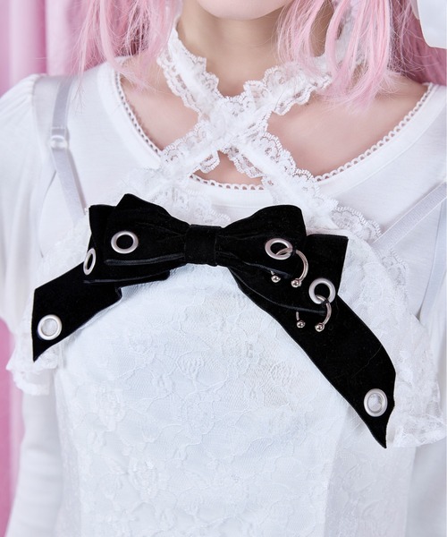 Lace & frill cape one piece（ワンピース）｜AVENCHUMU