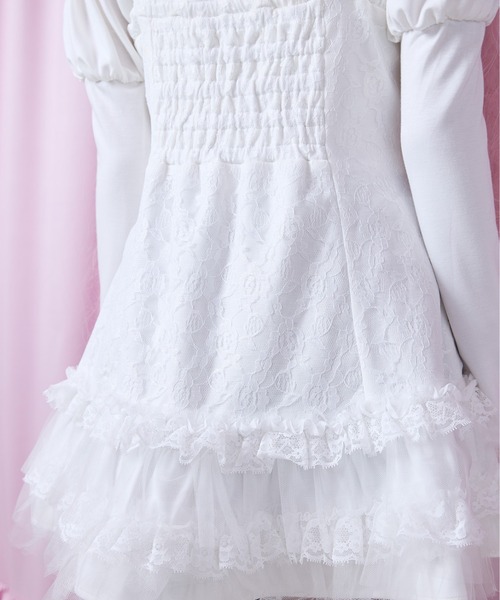 Lace & frill cape one piece（ワンピース）｜AVENCHUMU