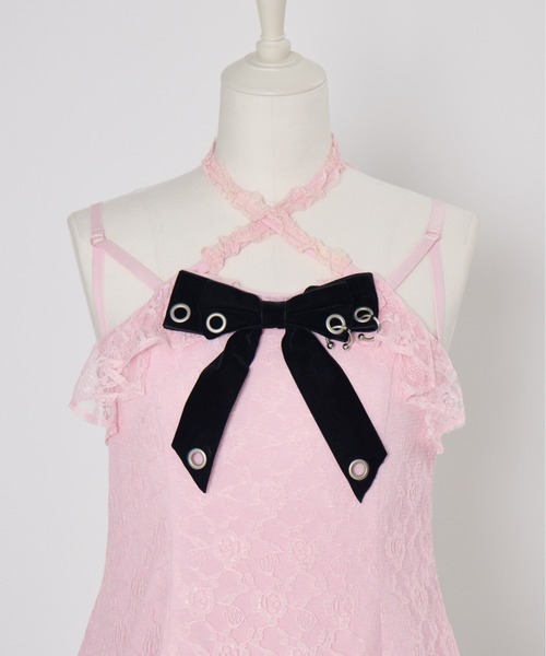 Lace & frill cape one piece（ワンピース）｜AVENCHUMU