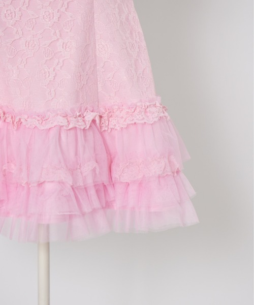 Lace & frill cape one piece（ワンピース）｜AVENCHUMU