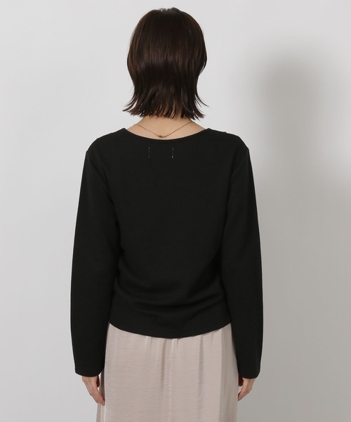 LAKOLE(ラコレ)の「ワッフルレイヤード長袖 / 598884(Tシャツ/カットソー・レディース・レッド/アイボリー/ブラック・FREE)」の16枚目の写真