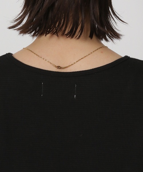 LAKOLE(ラコレ)の「ワッフルレイヤード長袖 / 598884(Tシャツ/カットソー・レディース・レッド/アイボリー/ブラック・FREE)」の21枚目の写真