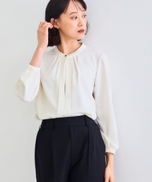 CROSS FUNCTION（クロスファンクション）の「《シワになりにくい》シルキーサテン2WAYタックブラウス【CROSS FUNCTION/クロスファンクション】（シャツ/ブラウス）」