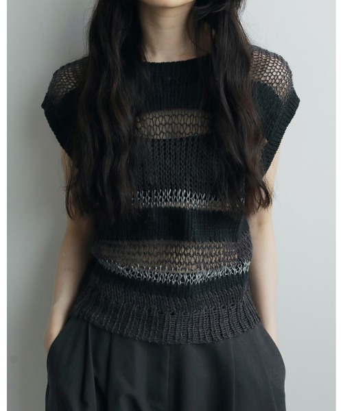 ＊COMORU＊【新品】anuke Curlyarn Knit Vest ànuke online store（アンヌーク） / Curlyarn Knit VestCurlyarn Knit