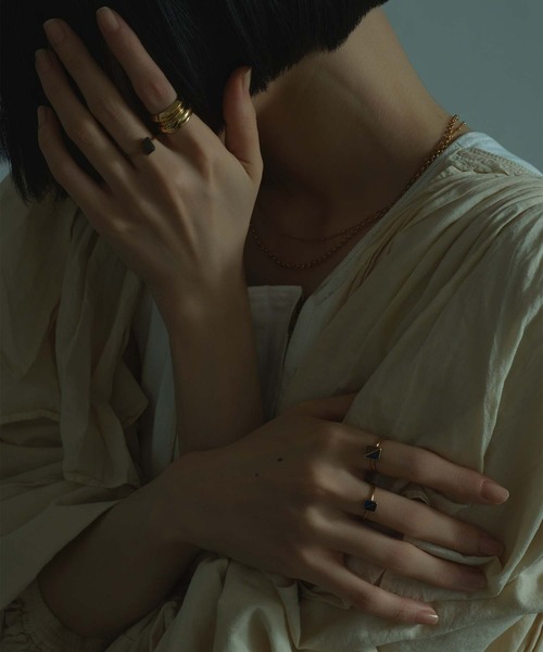 Bilan(ビラン)の「【Bilan】Cross line ring Large/クロスラインリングラージ(リング・レディース・ブラウン/ブラック・5号/9号/13号/11号)」の6枚目の写真