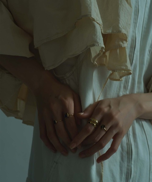 Bilan(ビラン)の「【Bilan】Cross line ring Large/クロスラインリングラージ(リング・レディース・ブラウン/ブラック・5号/9号/13号/11号)」の7枚目の写真