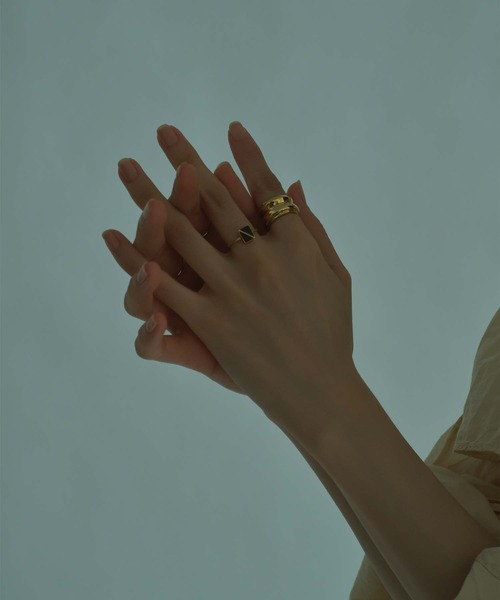 Bilan(ビラン)の「【Bilan】Cross line ring Large/クロスラインリングラージ(リング・レディース・ブラウン/ブラック・5号/9号/13号/11号)」の9枚目の写真