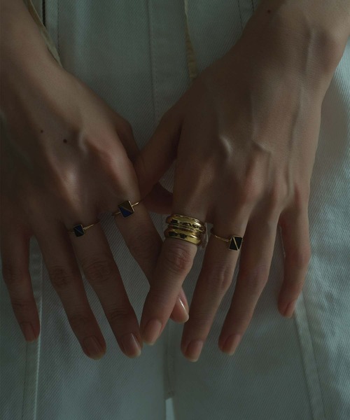 Bilan(ビラン)の「【Bilan】Cross line ring Large/クロスラインリングラージ(リング・レディース・ブラウン/ブラック・5号/9号/13号/11号)」の11枚目の写真