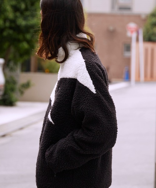 Reebok/リーボック ベクター ボアフリース フリースJK/ビッグロゴ