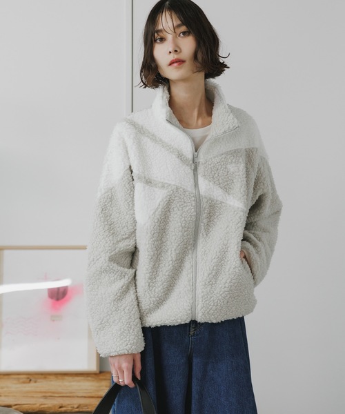 Reebok/リーボック ベクター ボアフリース フリースJK/ビッグロゴ