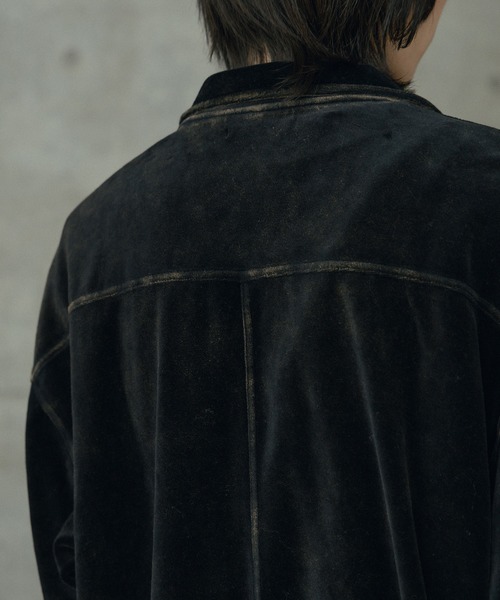 セール】コットンベロアパウダー加工ブルゾン（Tシャツ/カットソー