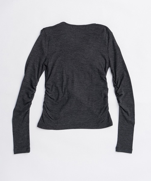 PRANK PROJECT（プランクプロジェクト）の「ドレープクロストップス / Drape Cross-Over Top（その他トップス・レディース・イエロー/チャコールグレー・FREE）」の14枚目の写真