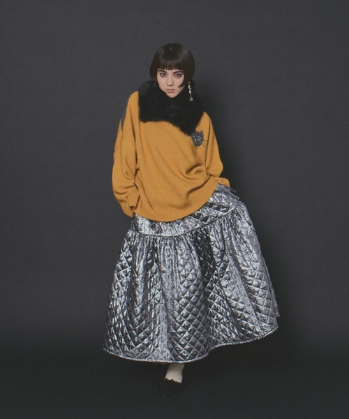 manana suerte（マニャーナスエルテ）の「SPECIAL EDITIONボリュームキルティングスカート（スカート・レディース・レオパード/シルバー・FREE）」の9枚目の写真