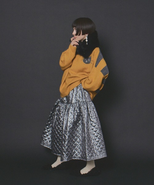 manana suerte（マニャーナスエルテ）の「SPECIAL EDITIONボリュームキルティングスカート（スカート・レディース・レオパード/シルバー・FREE）」の5枚目の写真
