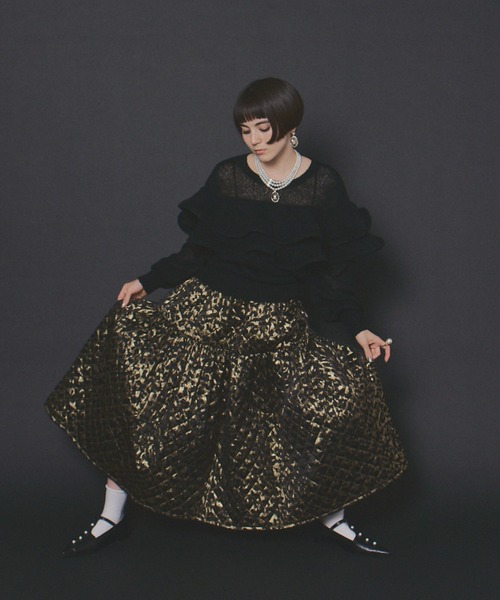 manana suerte（マニャーナスエルテ）の「SPECIAL EDITIONボリュームキルティングスカート（スカート・レディース・レオパード/シルバー・FREE）」の12枚目の写真