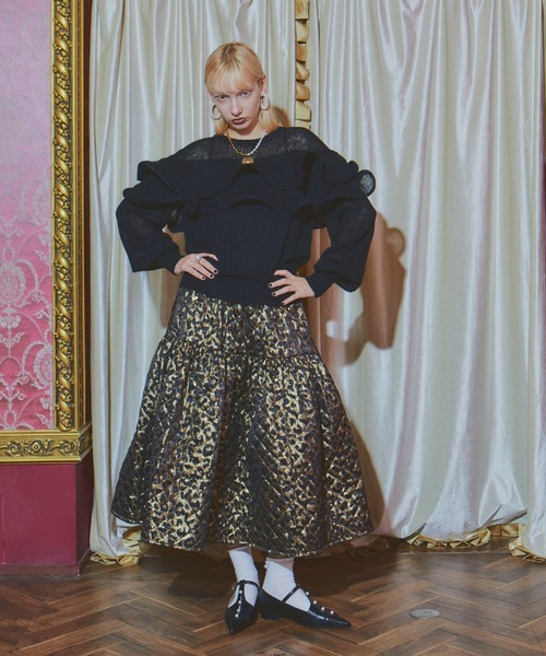 manana suerte（マニャーナスエルテ）の「SPECIAL EDITIONボリュームキルティングスカート（スカート・レディース・レオパード/シルバー・FREE）」の14枚目の写真