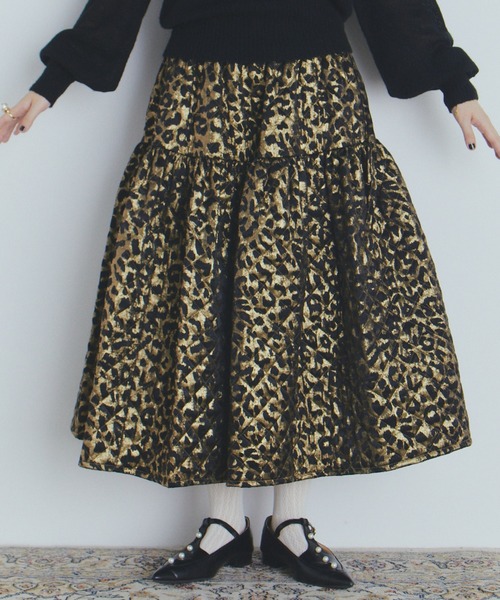manana suerte（マニャーナスエルテ）の「SPECIAL EDITIONボリュームキルティングスカート（スカート・レディース・レオパード/シルバー・FREE）」の21枚目の写真