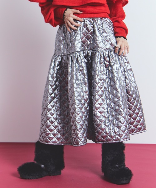 【美品】adidas 中綿キルティングスカート M グレー 防寒 ウール 美品】adidas 中綿キルティングスカート M グレー 防寒 ウール ウール