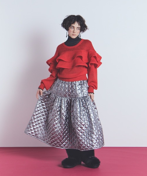 完売 manana SPECIAL EDITIONボリュームキルティングスカート SPECIAL EDITIONボリュームキルティングスカート（スカート）｜manana