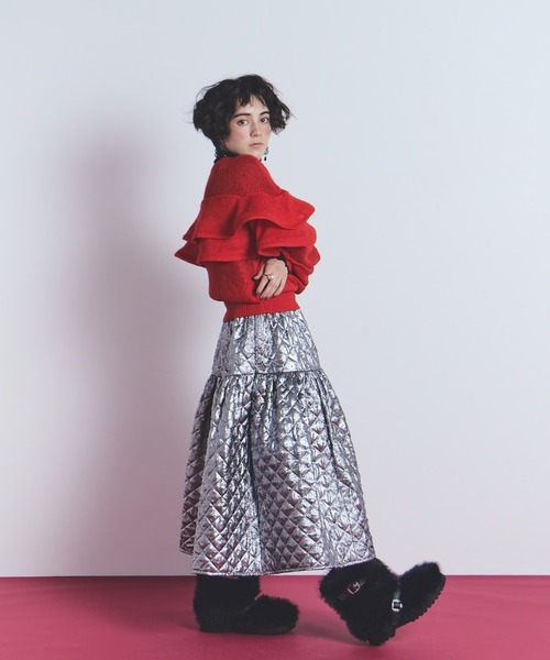 SPECIAL EDITIONボリュームキルティングスカート（スカート）｜manana