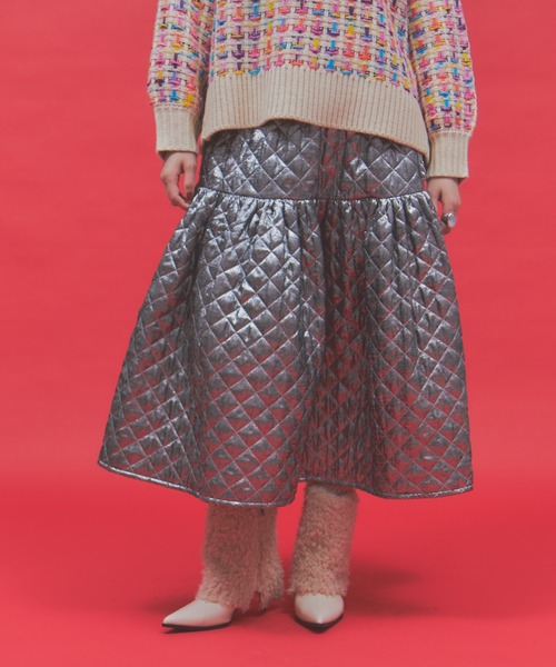 SPECIAL EDITIONボリュームキルティングスカート（スカート）｜manana