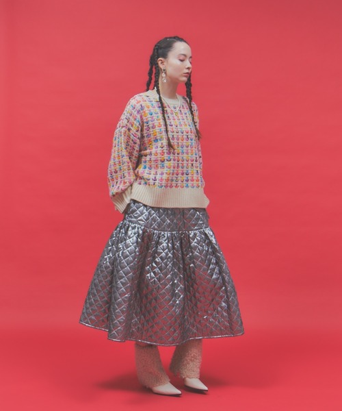 SPECIAL EDITIONボリュームキルティングスカート（スカート）｜manana