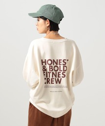 BAYFLOW | [サイズ感がアップデート]ピグメントロゴスウェット(スウェット)