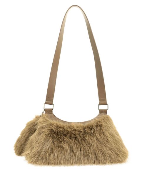 EMODA（エモダ）の「フェイクファーチャームショルダーバッグ（ショルダーバッグ・レディース・ベージュ/ホワイト・FREE）」の11枚目の写真