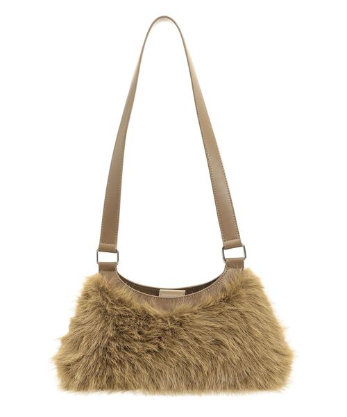 EMODA（エモダ）の「フェイクファーチャームショルダーバッグ（ショルダーバッグ・レディース・ベージュ/ホワイト・FREE）」の14枚目の写真