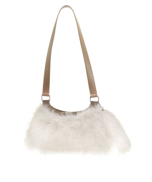 EMODA（エモダ）の「フェイクファーチャームショルダーバッグ（ショルダーバッグ・レディース・ベージュ/ホワイト・FREE）」の15枚目の写真