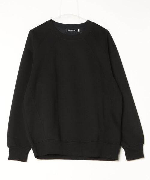 BENUSTA(ベヌスタ)の「A'GEM/9 × .kom 『BENUSTA /ベヌスタ』RAGLAN BASIC SWEAT/ラグランベーシックスウェット(スウェット・メンズ・ブラック/ベージュ/グレー・XL)」の12枚目の写真