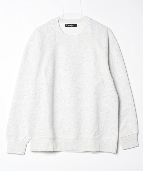 BENUSTA(ベヌスタ)の「A'GEM/9 × .kom 『BENUSTA /ベヌスタ』RAGLAN BASIC SWEAT/ラグランベーシックスウェット(スウェット・メンズ・ブラック/ベージュ/グレー・XL)」の5枚目の写真