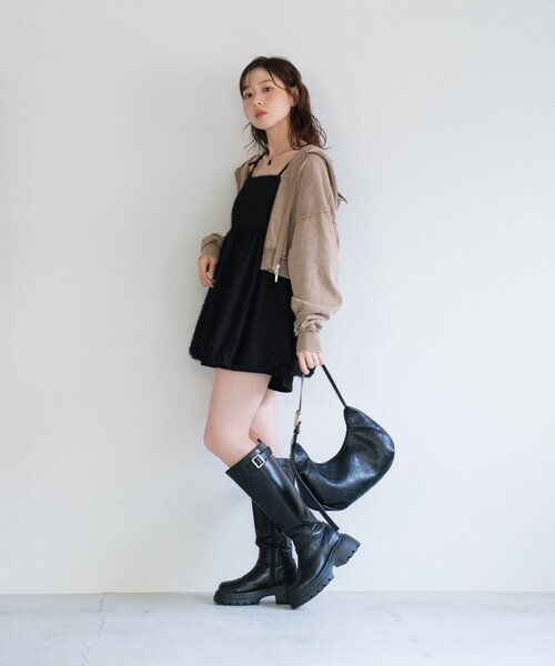 Kastane（カスタネ）の「バルーンチュニック（シャツ/ブラウス・レディース・ブラック/アイボリー・FREE）」の10枚目の写真