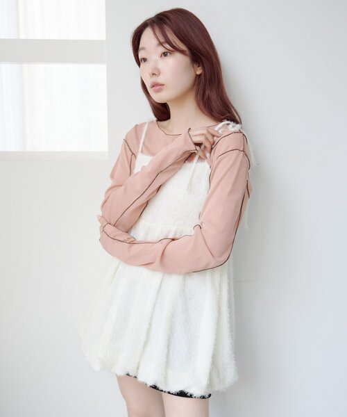 Kastane（カスタネ）の「バルーンチュニック（シャツ/ブラウス・レディース・ブラック/アイボリー・FREE）」の16枚目の写真