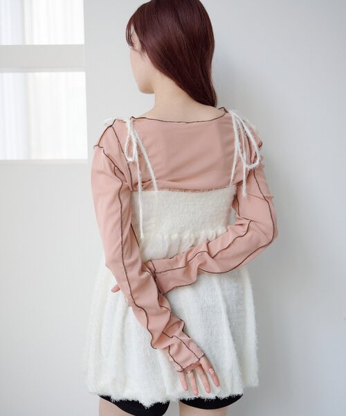 Kastane（カスタネ）の「バルーンチュニック（シャツ/ブラウス・レディース・ブラック/アイボリー・FREE）」の17枚目の写真