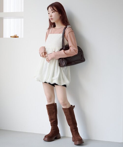 Kastane（カスタネ）の「バルーンチュニック（シャツ/ブラウス・レディース・ブラック/アイボリー・FREE）」の19枚目の写真