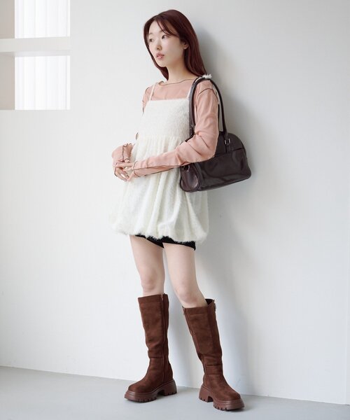 Kastane（カスタネ）の「バルーンチュニック（シャツ/ブラウス・レディース・ブラック/アイボリー・FREE）」の21枚目の写真