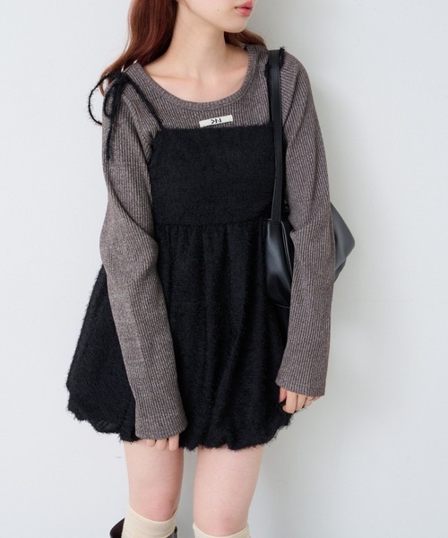 Kastane（カスタネ）の「バルーンチュニック（シャツ/ブラウス・レディース・ブラック/アイボリー・FREE）」の2枚目の写真