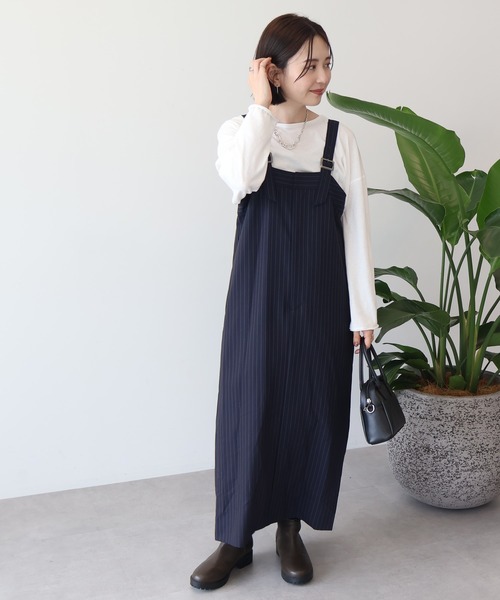 セール】ストライプジャンパースカート（ワンピース）｜AMERICAN HOLIC