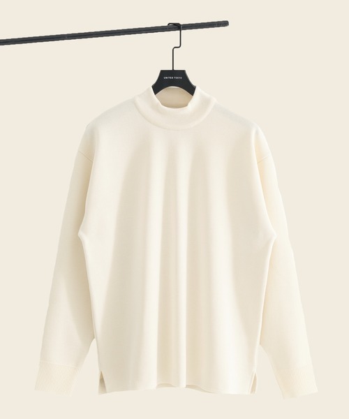 セール】完売目前【WEB限定】SILVER WOOL MOCK NECK KNIT ｜大人気